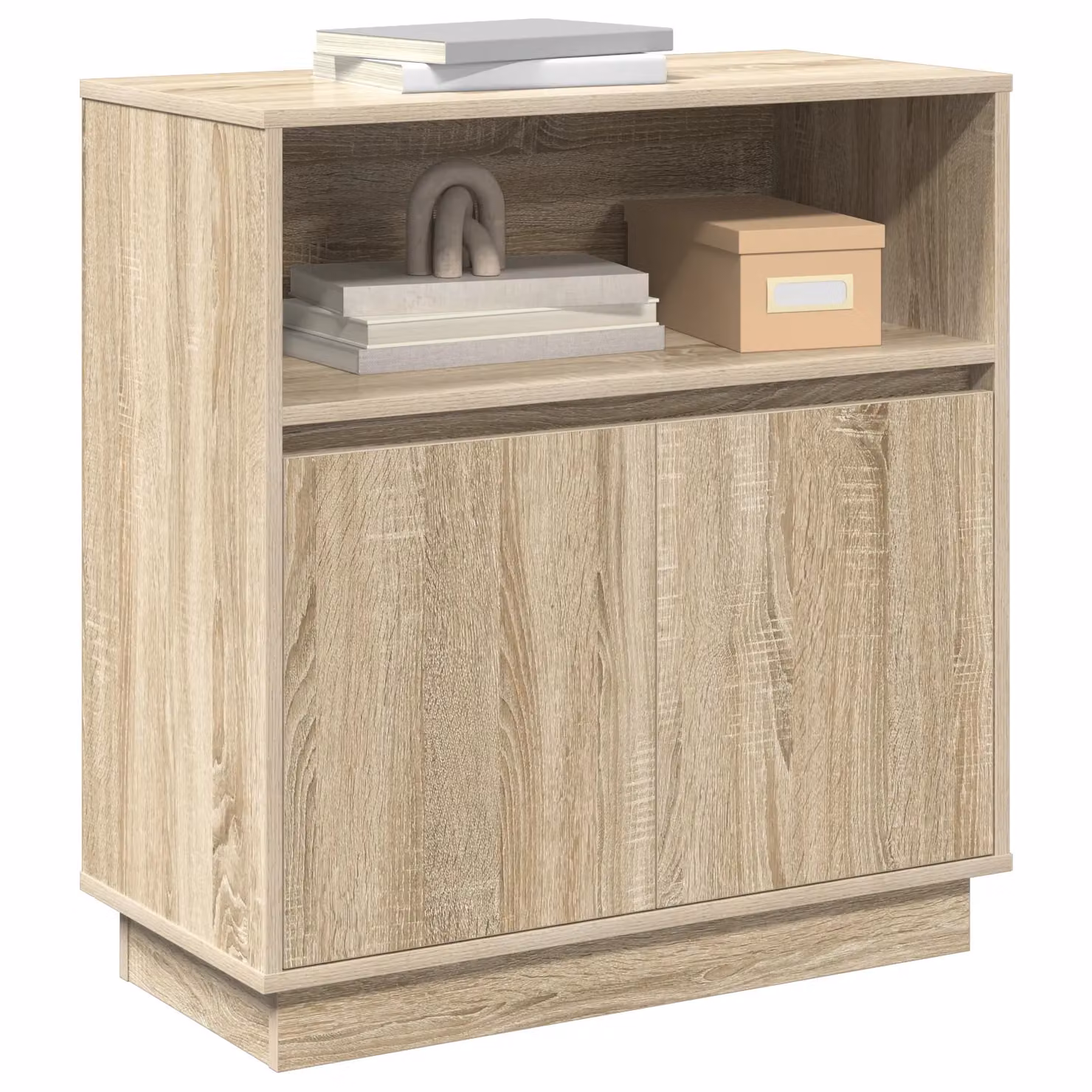 Berkfield Home Modern Sideboard with Integrated LED Lighting in Sonoma Oak Brown, W/D/H: 75 x 34.5 x 71 cm – 2