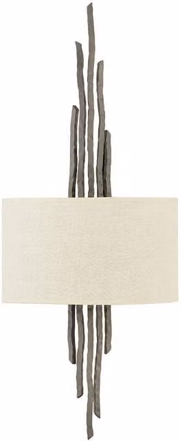 Netlighting Spyre 2 Light Indoor Wall Light in Bronze and Beige with E14 Socket