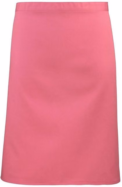 Premier Colours Collection Mid Length Waist Apron in Pink