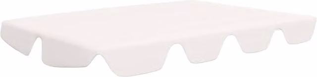 Berkfield Home Replacement PVC-Coated Garden Swing Canopy in White W/D/H: 188 x 145 x 110 cm