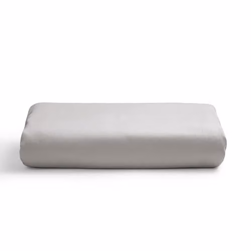 Christy 400TC Luxury Cotton Sateen Double Fitted Sheet in Silver Grey, W: 140 cm, L: 190 cm – 2