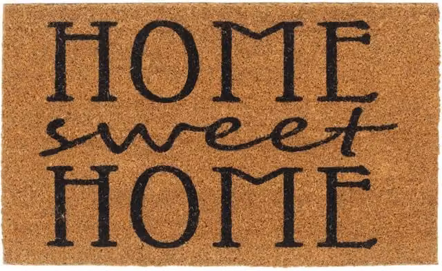 Berkfield Home Brown Tufted Coir Door Mat, W: 45 cm, D: 75 cm