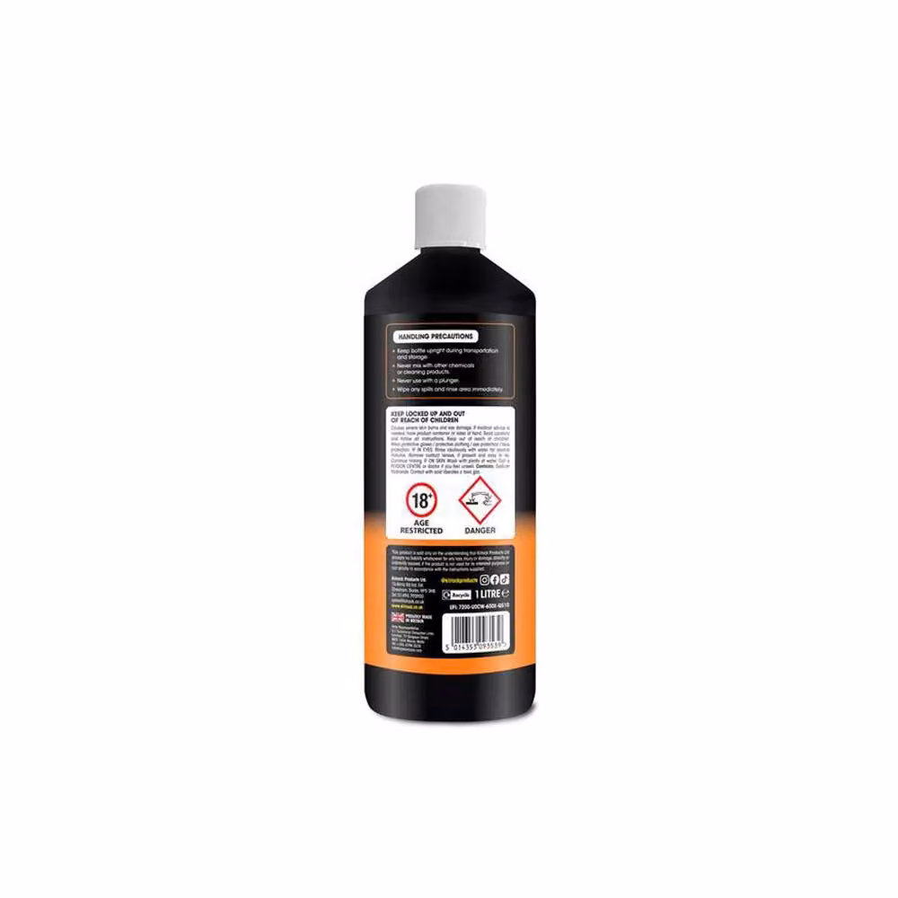 Kilrock Bathroom and Kitchen Drain Unblocker, 1 l, Black – 2