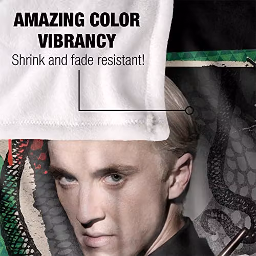LOGOVISION Harry Potter Draco Malfoy Photo Collage Fleece Throw Blanket, Multicolour and White, W/D/H: 152 x 127 cm – 3