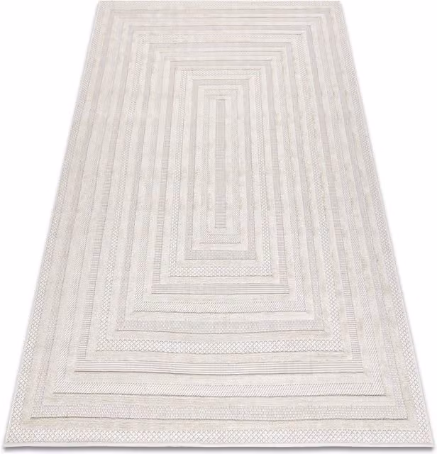 RugsX Santo White Rectangular Rug, W: 120 cm, D: 170 cm