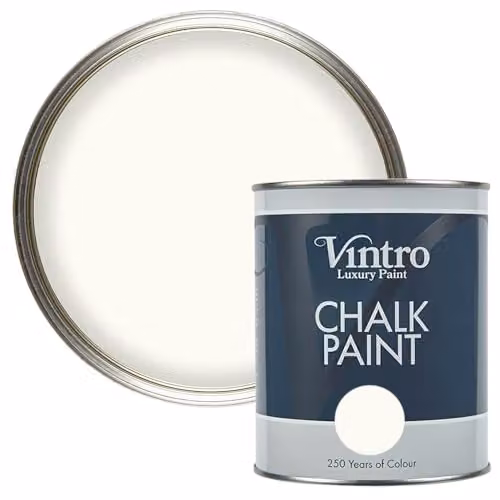 Vintro Nymph Off White Chalk Paint with Ultra Matt Finish, 1 Litre