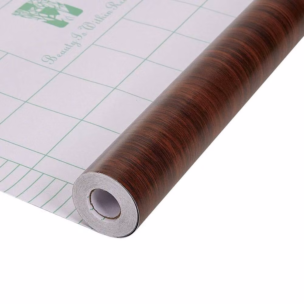 PAWNORA Brown Walnut Wood Effect Flooring Roll, 10m – 4