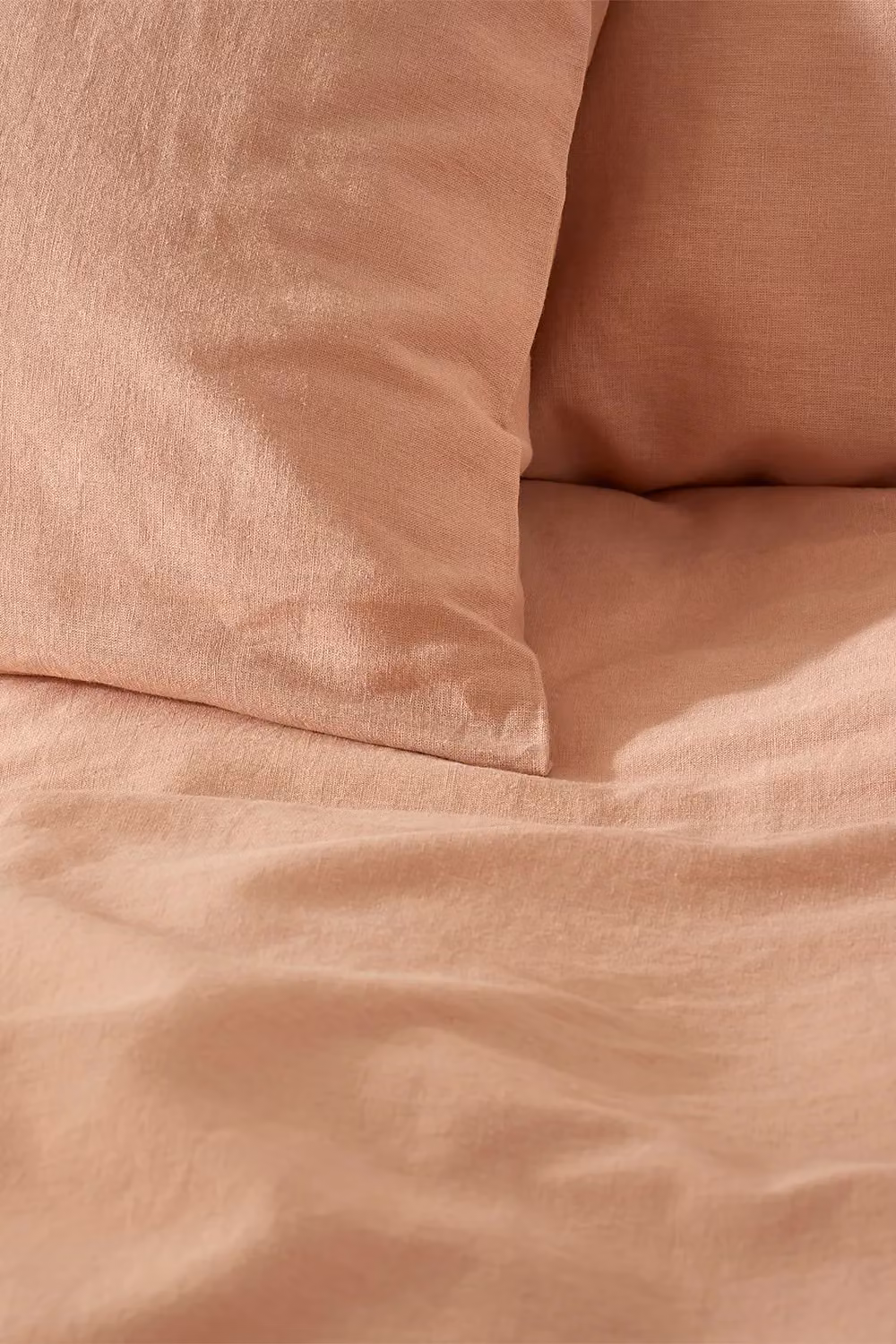 Martex Touch of Linen Pink Cotton and Linen Blend Pillowcase Pair with Envelope Closure – 2
