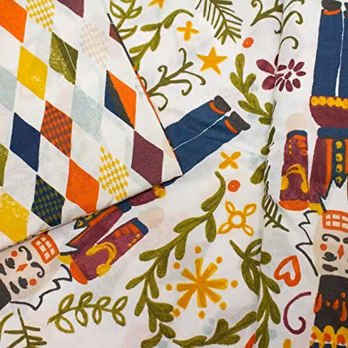 Furn Nutcracker Christmas Duvet Set and Pillowcase in Multicolour Cotton Blend – 4