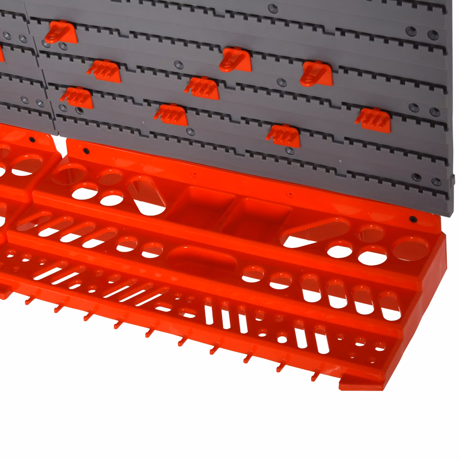 DURHAND Wall Mounted Tool Storage Board 54 Piece Set with Pegboard, 50 Pegs and 2 Shelves for Workshop or Garage – 4