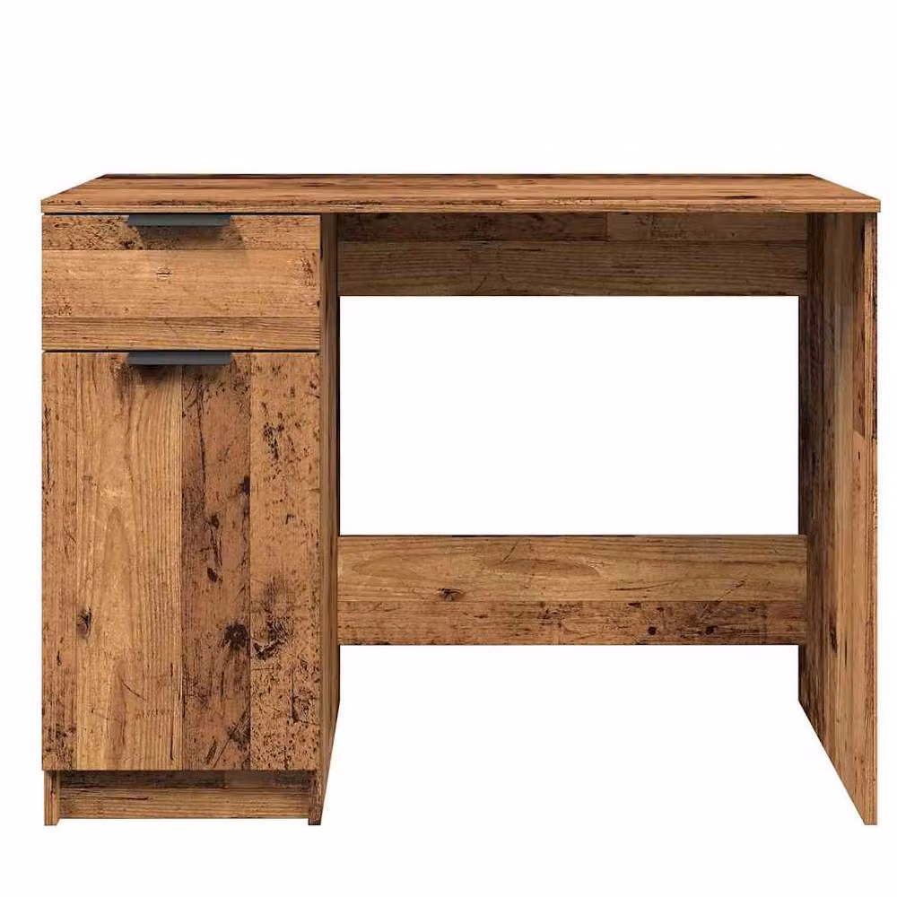 Berkfield Home Computer Desk in Brown Engineered Wood W/D/H: 100 x 50 x 75 cm – 4