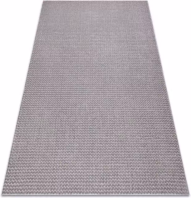 RugsX Aura Geometric Grey Polyester Rug, W: 180 cm, D: 270 cm