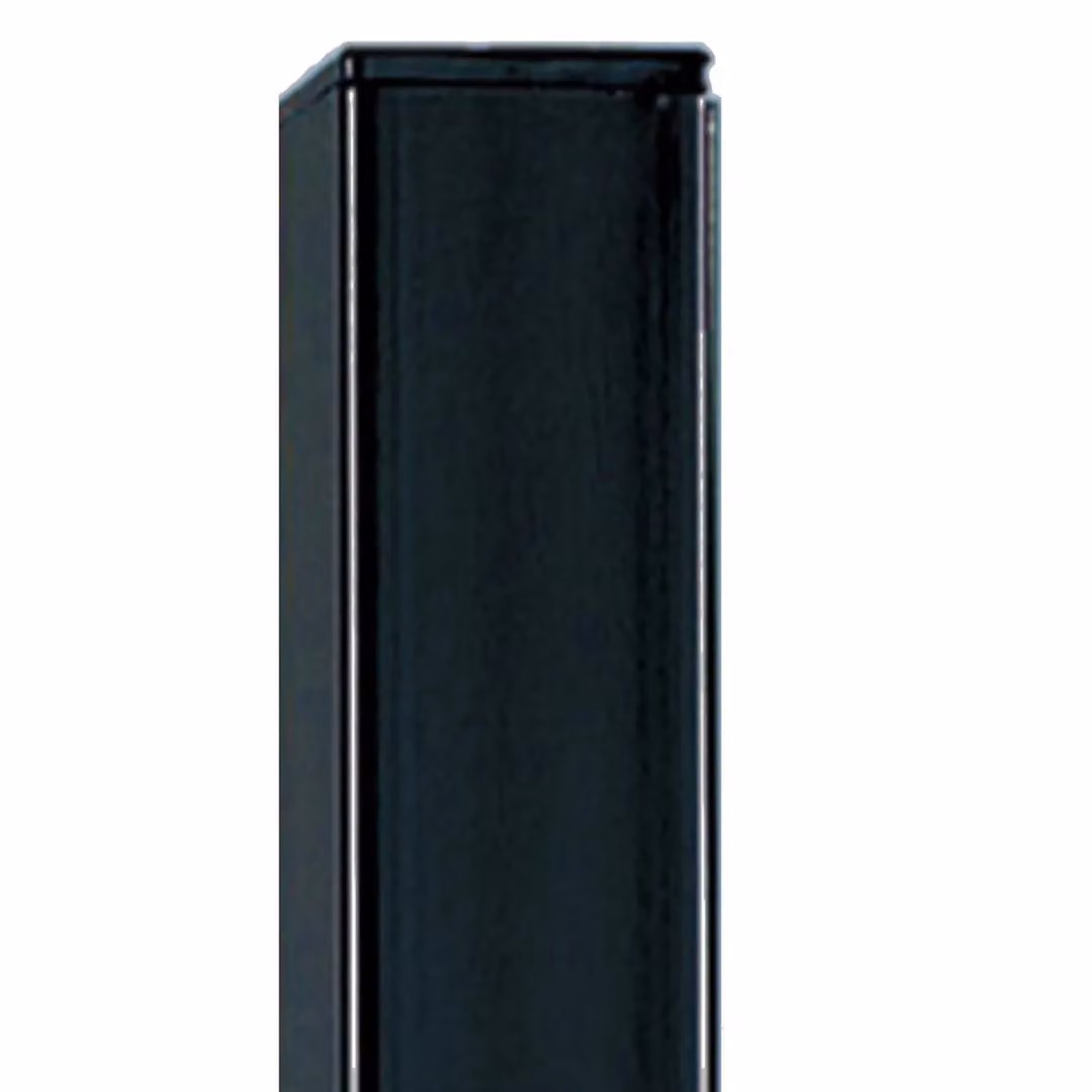 Burbage Iron Craft Square Flat Top Concrete-In Blank Post in Black, H 235 cm x W 7 cm x D 7 cm – 2