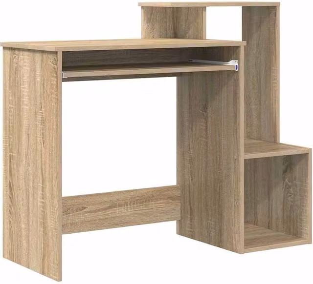 Berkfield Home Sonoma Oak Computer Desk in Light Oak – 1