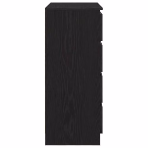 vidaXL Modern Sideboard with Drawers in Black, W/D/H: 71 x 35 x 84 cm – 7