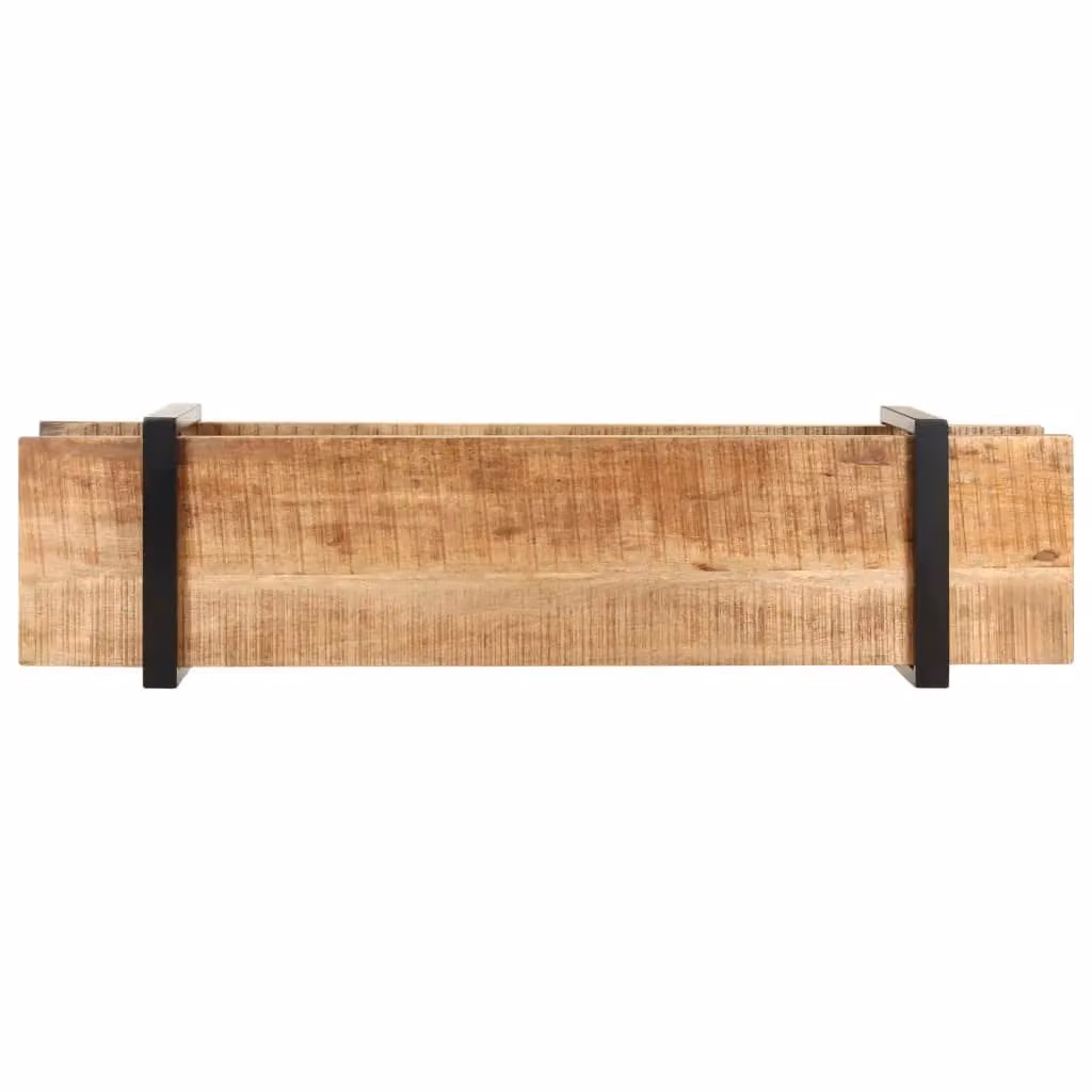 Berkfield Home Industrial TV Cabinet in Brown Solid Mango Wood, W/D/H: 160 x 40 x 40 cm – 2