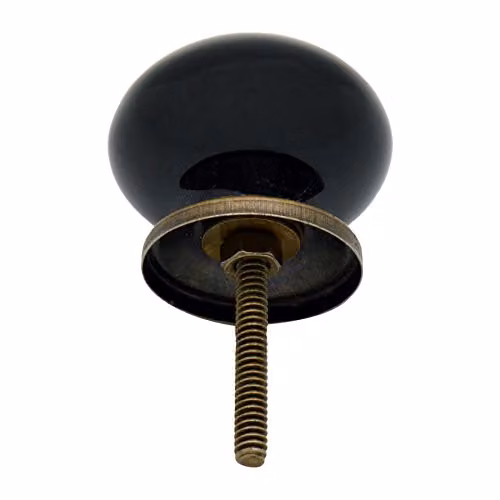 Nicola Spring Black Ceramic Cabinet Knobs, Pack of 6 – 3