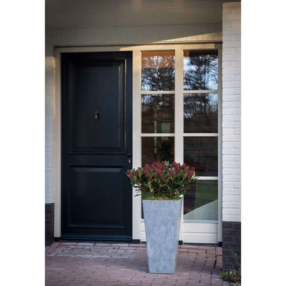 Lemon Pavilion Furniture and Decor Ella Vase by Artstone in Grey, W: 35 cm, D: 35 cm, H: 70 cm – 3