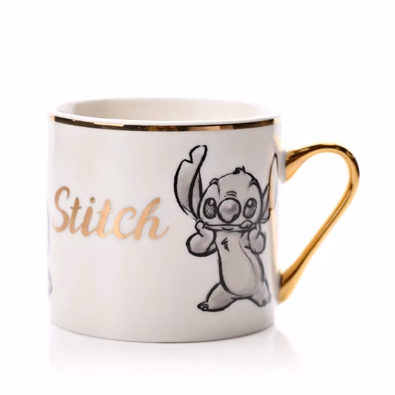Disney Classic Collectable Ceramic Mug in Beige, Blue and White