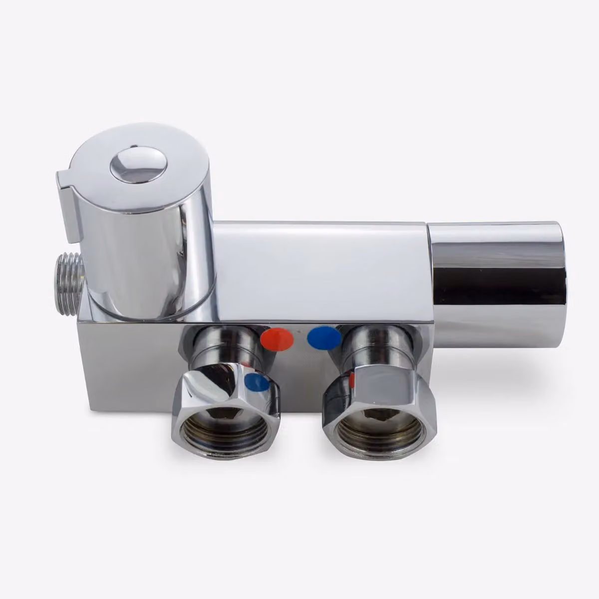 Nes Home Chrome Mini Thermostatic Exposed Bar Shower Valve in Silver – 2