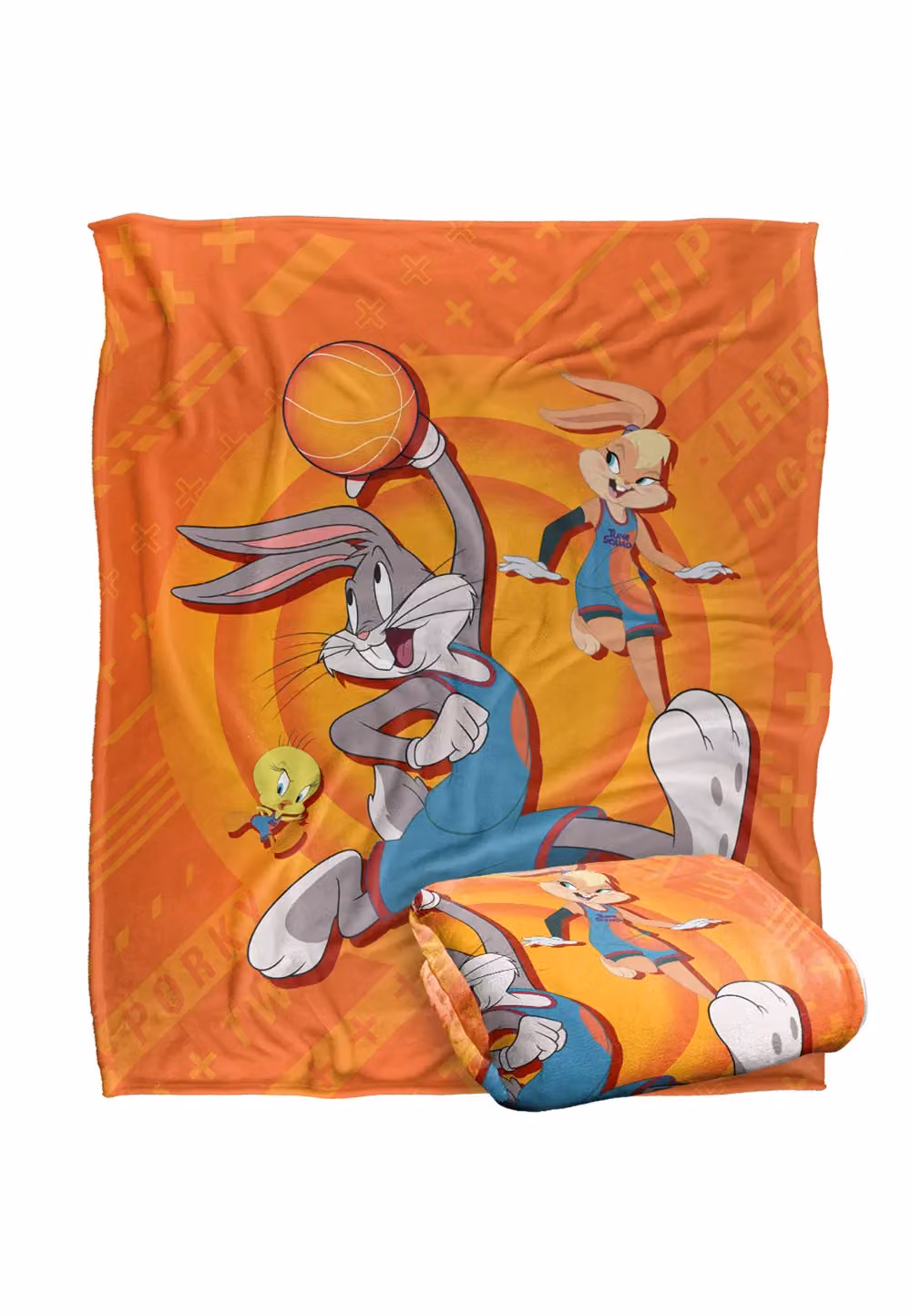 Warner Brothers Space Jam 2 Silky Touch Super Soft Fluffy Throw Blanket in White and Multicolour, W: 152 cm, D: 127 cm – 2