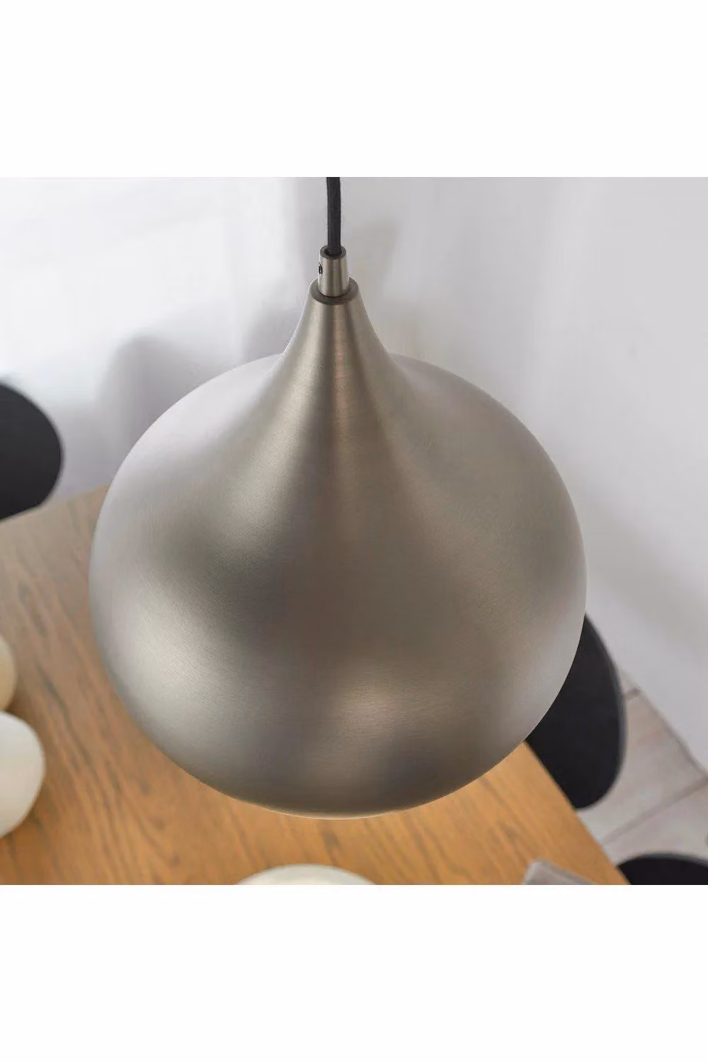 Netlighting Brosnan Dimmable LED Dome Ceiling Pendant Light in Matt Nickel and Grey – 3