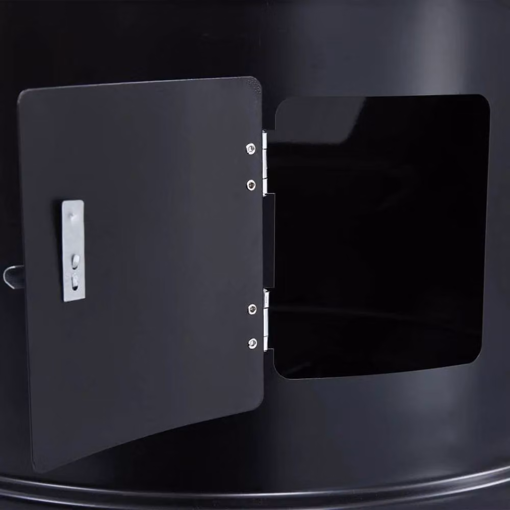 Living and Home Black Vertical Charcoal Kettle Smoker Grill BBQ – 7