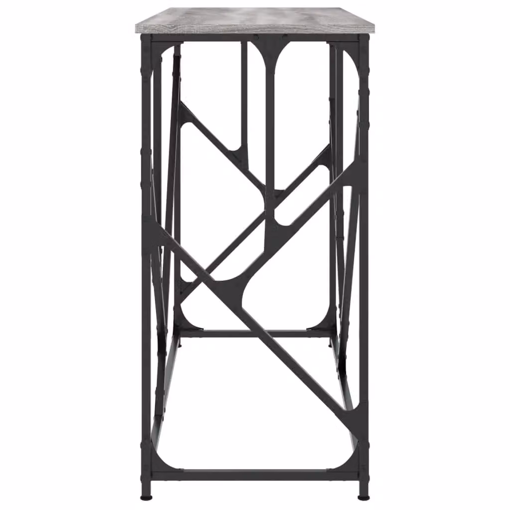 Berkfield Home Console Table in Grey Sonoma, W/D/H: 100 x 40 x 80 cm – 4