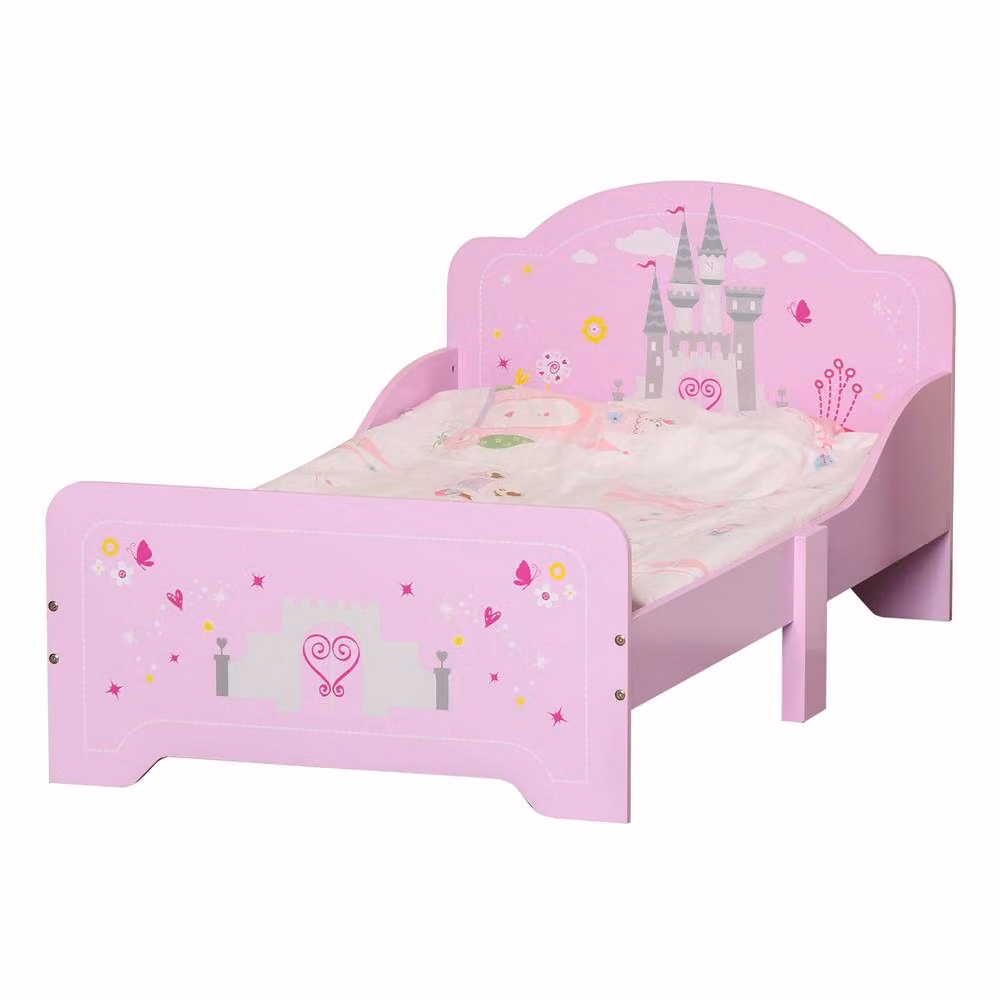 STILVORA Junior Bed Frame with Drawers in Pink, W/D/H: 140 x 70 cm – 2
