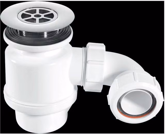 McAlpine STW8-RB 1.5 inch 50mm Water Seal Resealing Shower Trap with Multifit Outlet in White