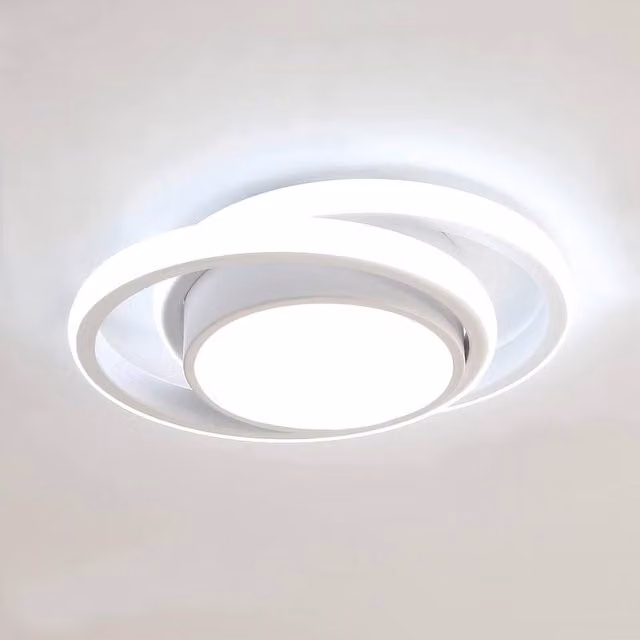 COMELY Modern Round LED Ceiling Light, 36W, Cool White 6500K, White