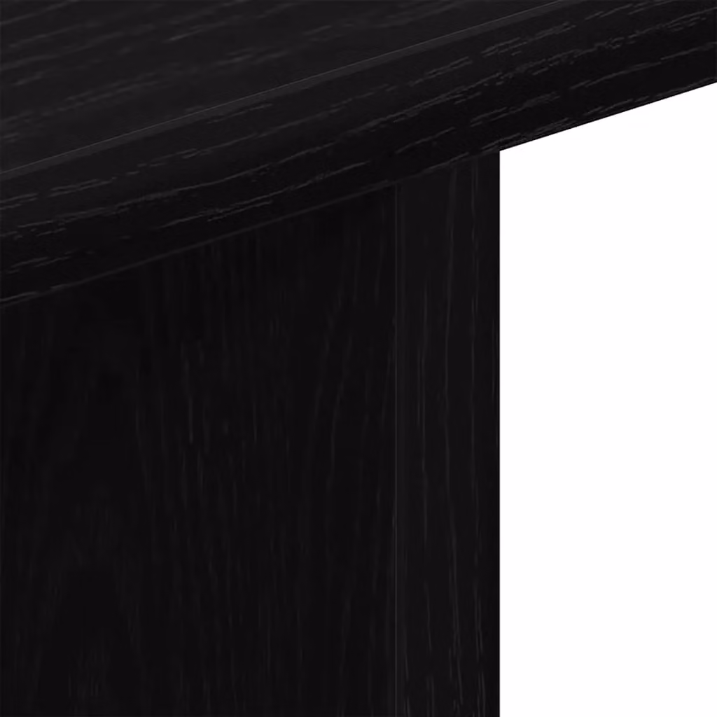 Berkfield Home Modern Black Oak TV Cabinet with Castors, W/D/H: 80 x 40 x 45 cm – 5