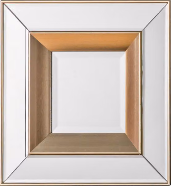 Perch & Parrow Phantasia Square Wall Mirror in Gold