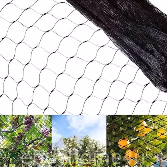 EONLION Black Anti Bird Netting for Gardens, 2m x 10m