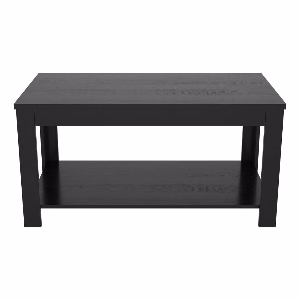 AVF Calibre Black Rectangular Coffee Table W: 90 cm, D: 50 cm – 2