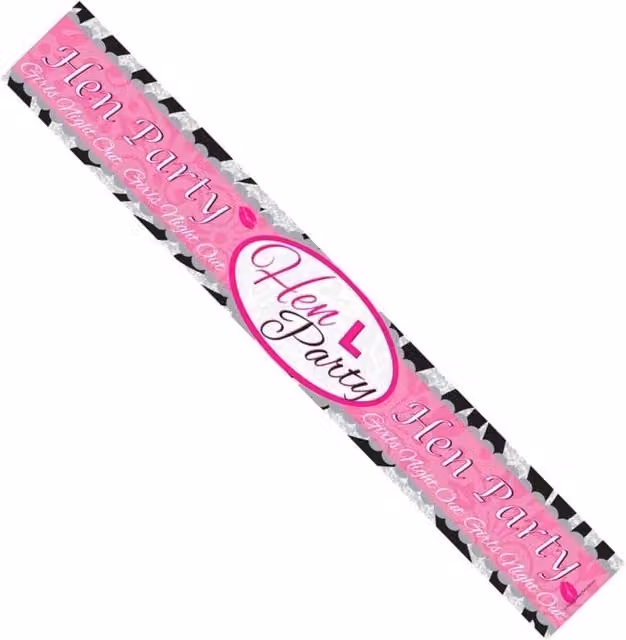 KDMD Pink Hen Party Foil Letter Banner Hanging Pennant Decoration Pack of 20