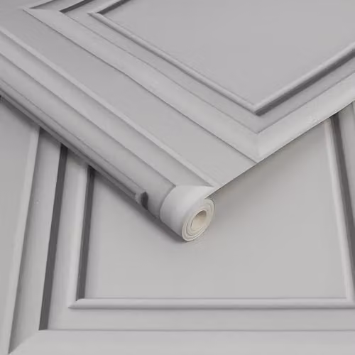 Graham & Brown Fresco Grey Wood Panelling Wallpaper, 1 Roll – 2