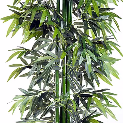 Outsunny Artificial Bamboo Tree in Green with Black Pot, Height: 180 cm – 5