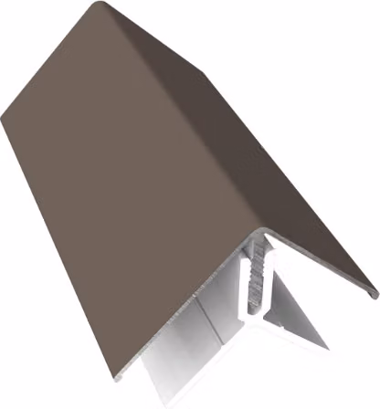 Naturale Greyed Oak Aluminium Two-Part Corner Trim for Cladding, 3m, Pack of 2