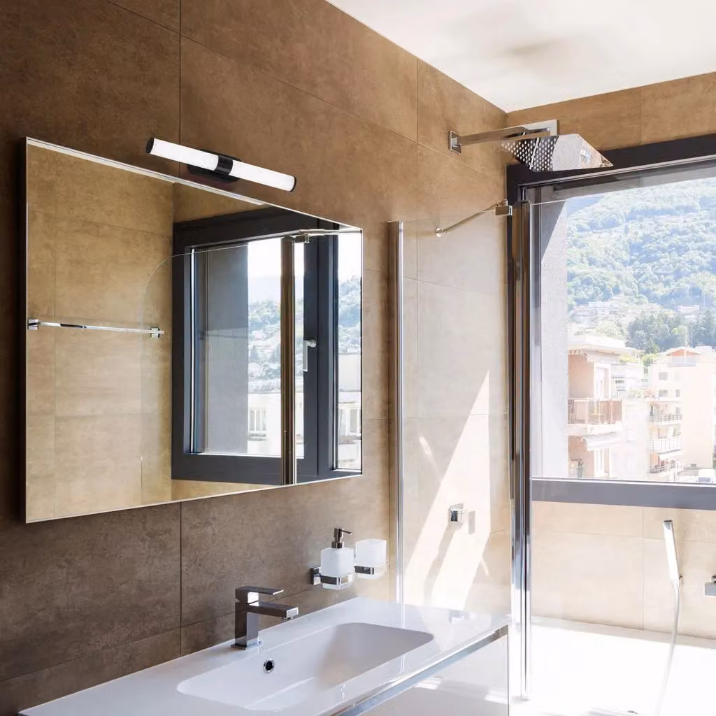 B.K.Licht Black LED Bathroom Mirror Wall Lamp, IP44 Waterproof, 7W, 40 cm – 4