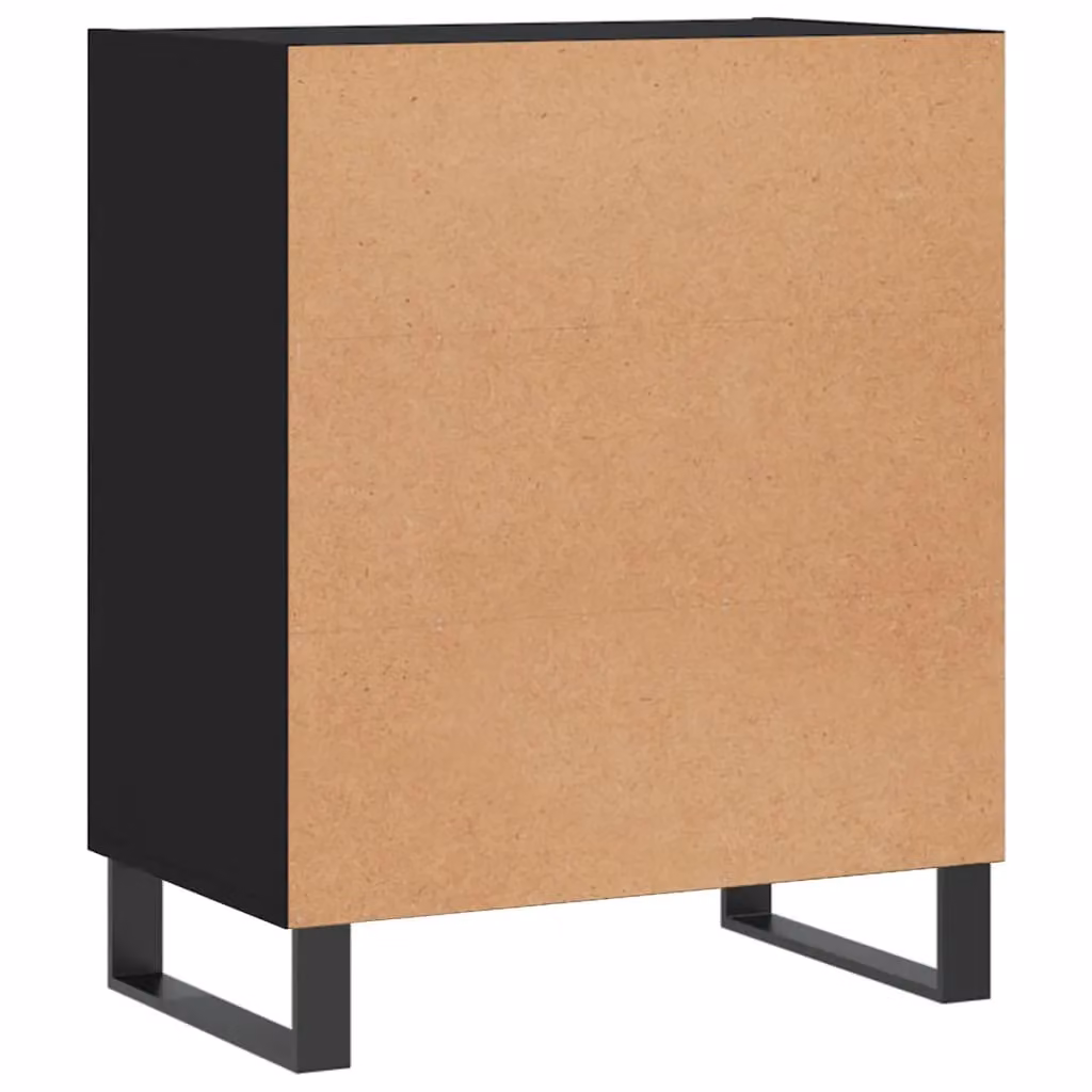 Berkfield Home Black Classic Sideboard in Matt Engineered Wood W: 57 cm, D: 35 cm, H: 70 cm – 4