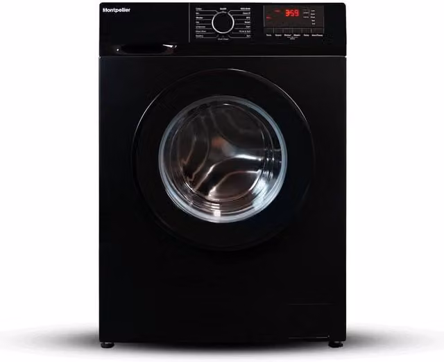 Montpellier MDAWM1014K Black 10kg Front Loader Washing Machine with 1400 RPM and A Energy Rating – 1