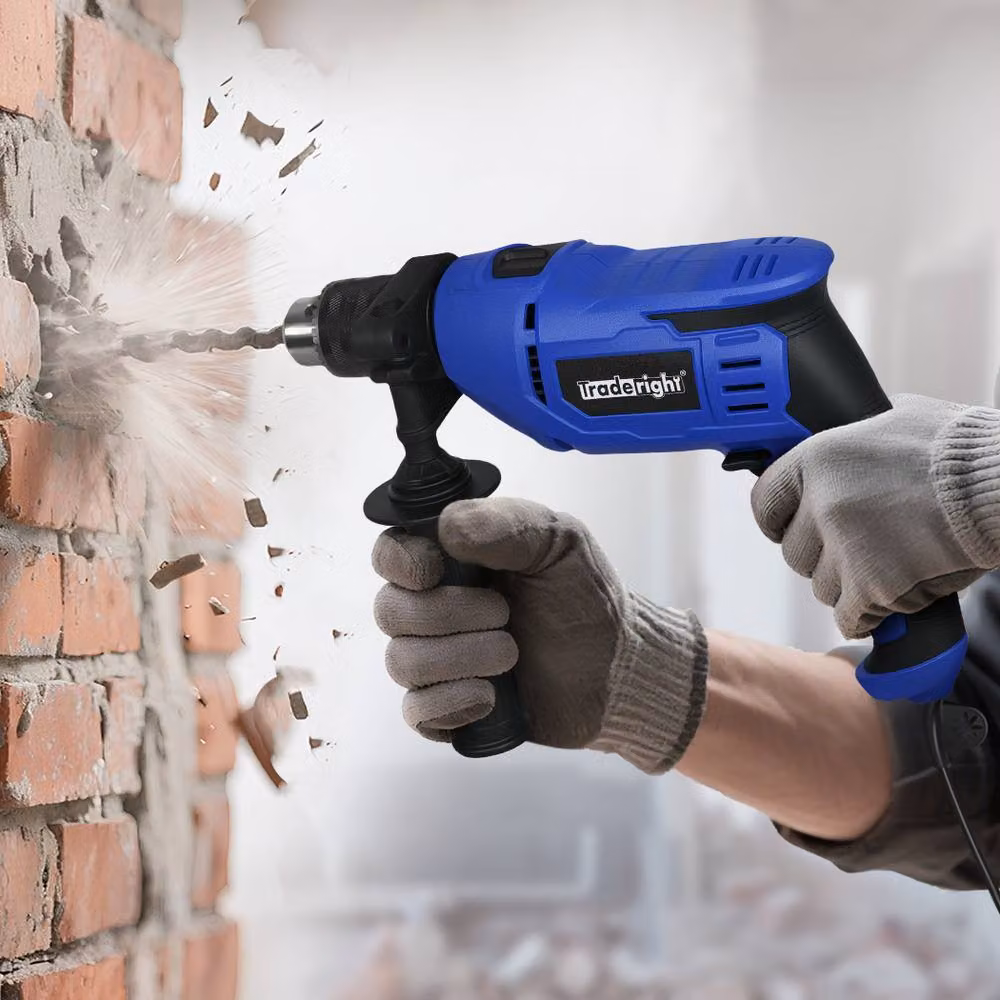 Traderight 800W Electric Hammer Drill 13mm Variable Speed Impact Driver in Blue – 2