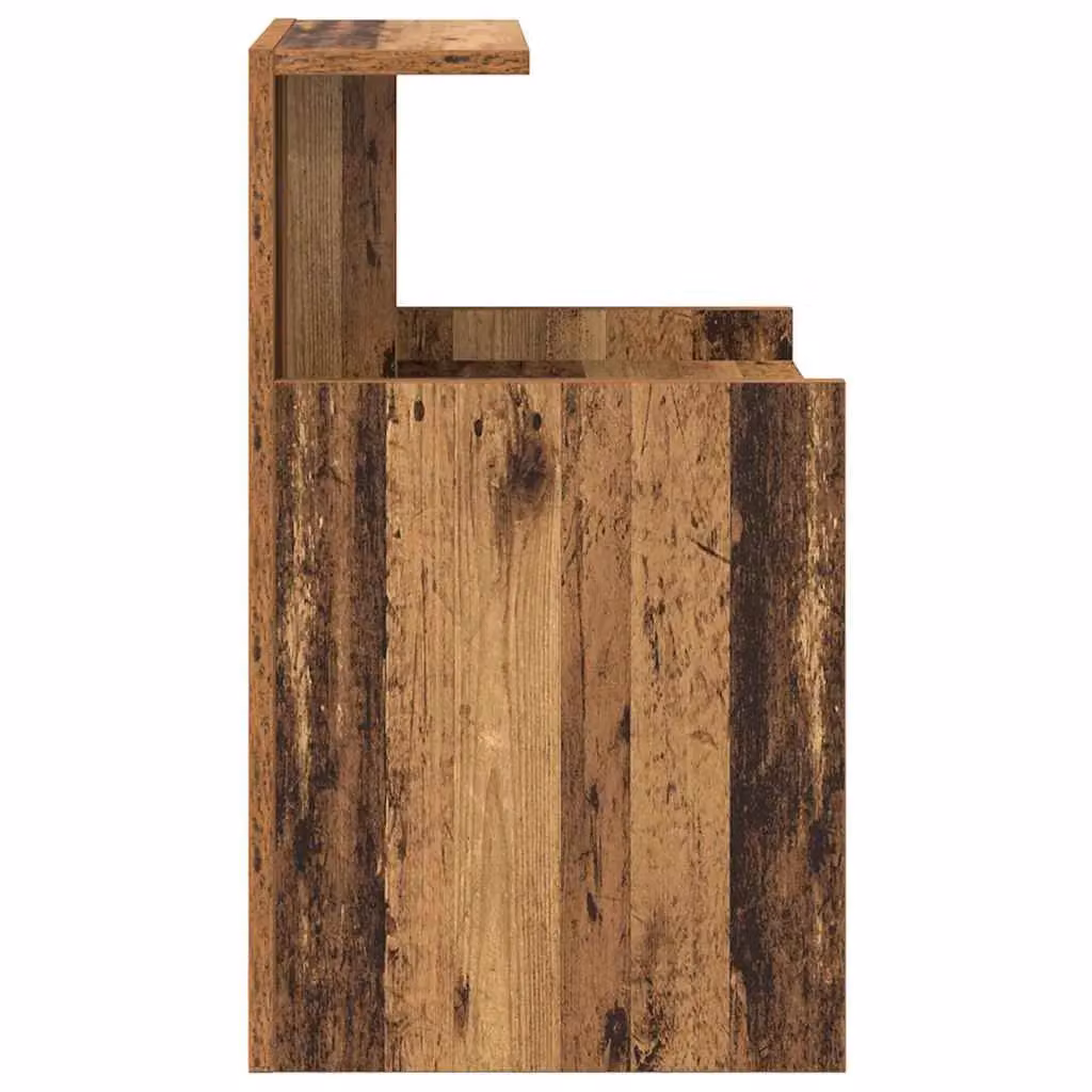 Berkfield Home Bed Cabinet in Brown Old Wood, W/D/H: 40 x 35 x 60 cm – 5