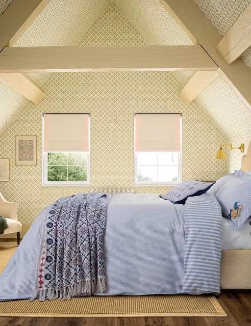 Joules Earlsford Foulard Striped Cotton Bedding Set, Blue Mix, W: 180 cm, L: 200 cm