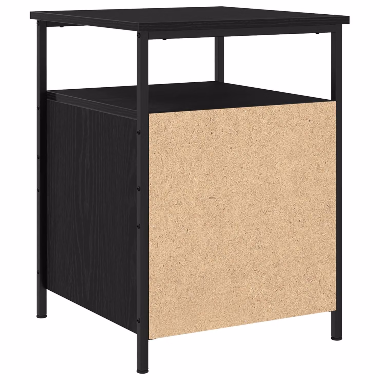 Berkfield Home Set of 2 Black Oak Bedside Cabinets, W/D/H: 44 x 45 x 60 cm – 3