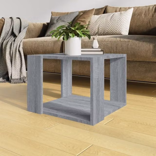 Berkfield Home Grey Sonoma Coffee Table, W/D/H: 40 x 40 x 30 cm – 1