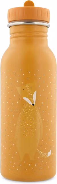 Trixie Mr. Fox Stainless Steel Leakproof Childrens Bottle, Orange, 500ml – 1