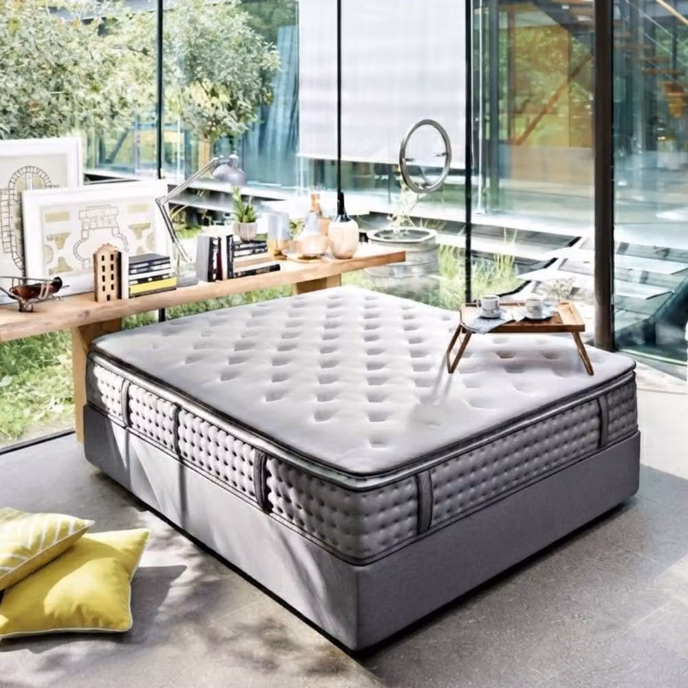 Stratus Interiors Duchess 5000 Pocket Hybrid Pillow Top Mattress in White, W/D/H: 180 x 200 cm – 2