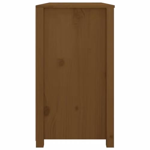 vidaXL Mid-Century Side Cabinet in Honey Brown Solid Pine Wood, W/D/H: 100 x 40 x 72 cm – 4